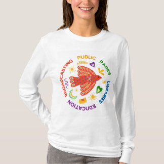 Camiseta Pájaro del Bien Público – Bibliotecas Coloridas, P