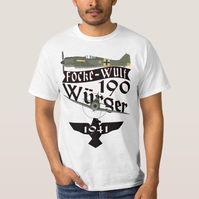 Camiseta Pájaro del carnicero del Fw 190 (Anverso)