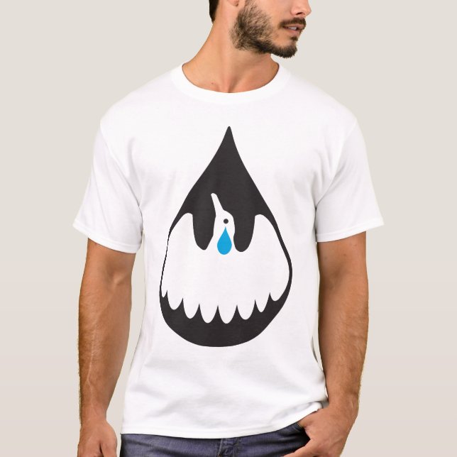Camiseta Pájaro del derrame de petróleo (Anverso)