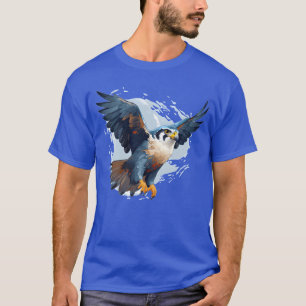 Camiseta Pájaro del Halcón Peregrino Cute Mirando el Pájaro