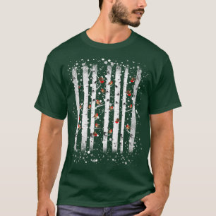 Camiseta pájaro del ladrón de la nieve de las aves acuática