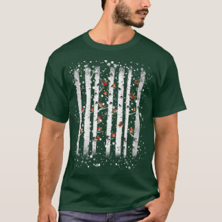 Camiseta pájaro del ladrón de la nieve de las aves acuática