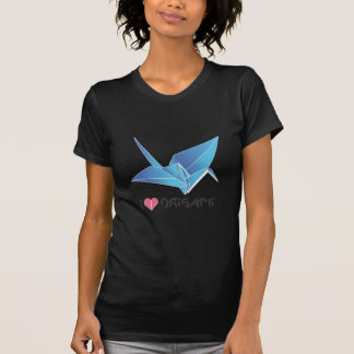 Camiseta pájaro del origami