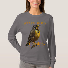 Camiseta Pájaro del Territorio Wyoming El Meadowlark Occide