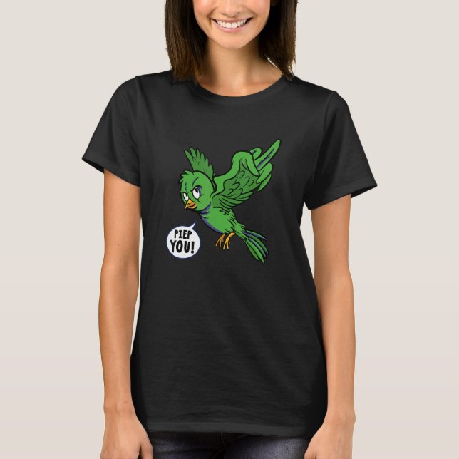 Camiseta Pájaro dulce Pájaro Geh Weg Verpiss Dich Hau Ab 1 (Anverso)