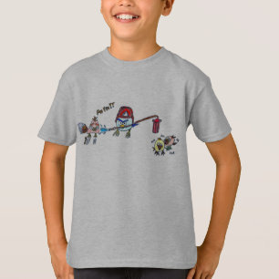 Camiseta Pájaro en cólera bombero
