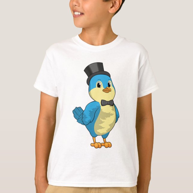 Camiseta Pájaro en crecimiento con cinta de opciones (Anverso)