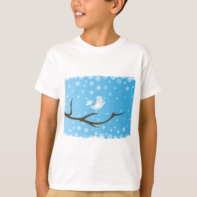 Camiseta Pájaro en un árbol (Anverso)