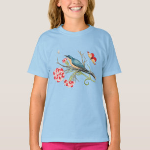 Camiseta Pájaro en una rama de árbol