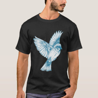 Camiseta pájaro en vuelo
