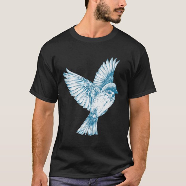 Camiseta pájaro en vuelo (Anverso)