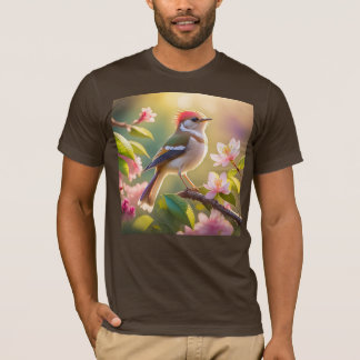 Camiseta Pájaro Fantasía de Cabeza Roja y Pecho Búfalo