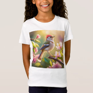 Camiseta Pájaro Fantasía de Cabeza Roja y Pecho Búfalo