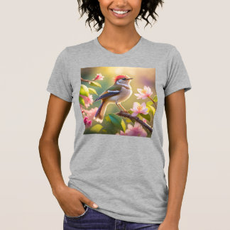 Camiseta Pájaro Fantasía de Cabeza Roja y Pecho Búfalo