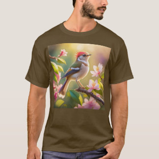 Camiseta Pájaro Fantasía de Cabeza Roja y Pecho Búfalo