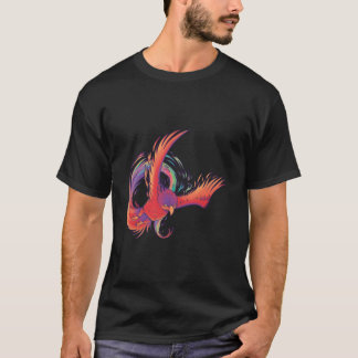 Camiseta Pájaro Fénix de color