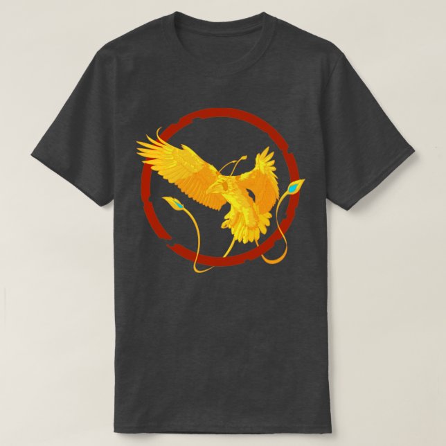 Camiseta Pájaro Fénix Mithical Fire (Diseño del anverso)