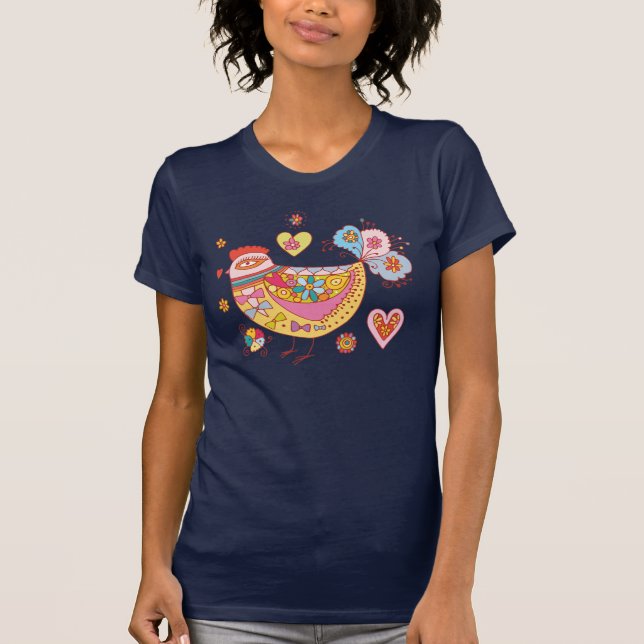 Camiseta Pájaro folk (Anverso)