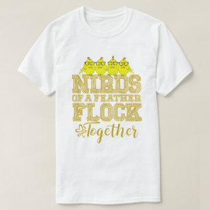 Camiseta Pájaro Friki Pájaros de una Pluma se Reunen