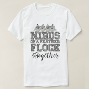 Camiseta Pájaro Friki Pájaros de una Pluma se Reunen