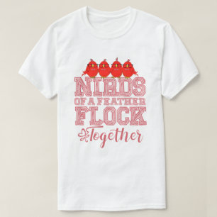 Camiseta Pájaro Friki Pájaros de una Pluma se Reunen