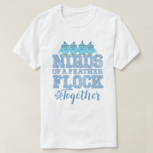 Camiseta Pájaro Friki Pájaros de una Pluma se Reunen
