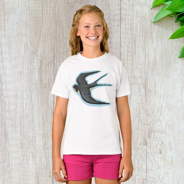 Camiseta Pájaro Golondrina Volando (Subido por el creador)