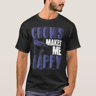 Camiseta Pájaro Gótico Black Animal Crow 1