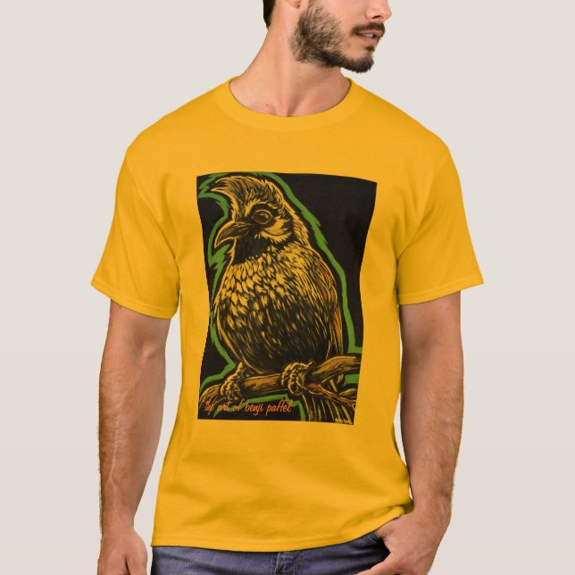 Camiseta Pájaro Himalayan del Bulbul (Anverso)