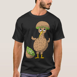 Camiseta Pájaro Kiwi con fruta Kiwi como Gorra