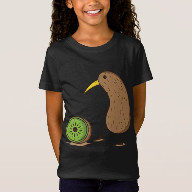 Camiseta Pájaro kiwi cortado (Anverso)