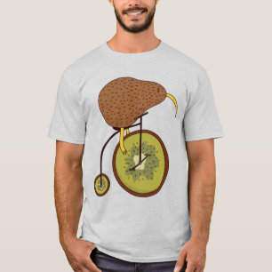 Camiseta Pájaro Kiwi Genial en Diseño de Fruta Kiwi
