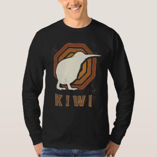 Camiseta Pájaro Kiwi Vintage Retro Clásico Amor Animal