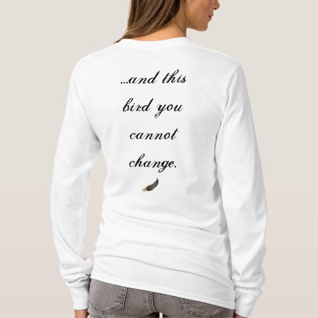 Camiseta Pájaro libre (Reverso)