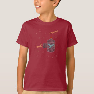 Camiseta Pájaro libre Jaula para pájaros   Arte popular Man