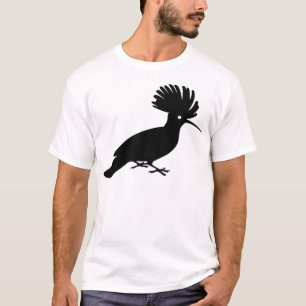 Camiseta Pájaro llamativo negro del Hoopoe