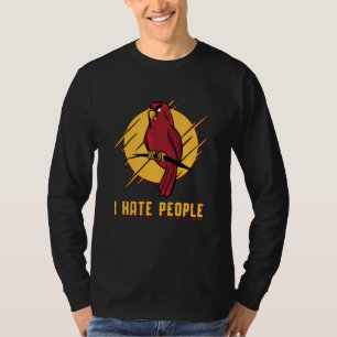 Camiseta Pájaro loro odio a la gente pájaros Mascota loros