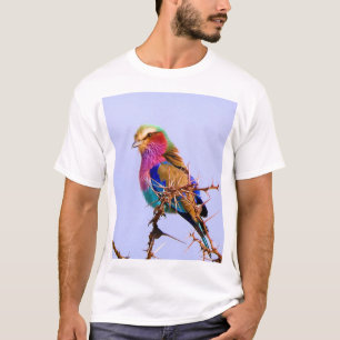Camiseta Pájaro magnífico del africano del rodillo de la