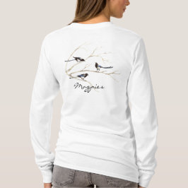 Camiseta Pájaro magpie, naturaleza, hoodie de vida silvestr