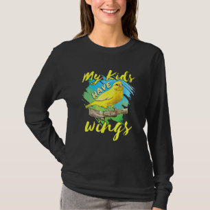 Camiseta Pájaro Mascota Canario Pinzón Mamá Papá Mis Hijos 