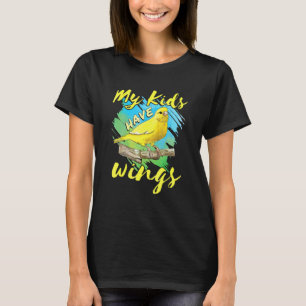 Camiseta Pájaro Mascota Canario Pinzón Mamá Papá Mis Hijos