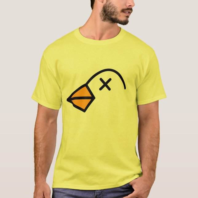 Camiseta pájaro muerto (Anverso)