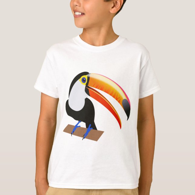 Camiseta pájaro, naturaleza, exótico (Anverso)
