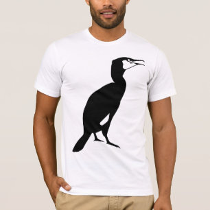 Camiseta Pájaro negro del cormorán