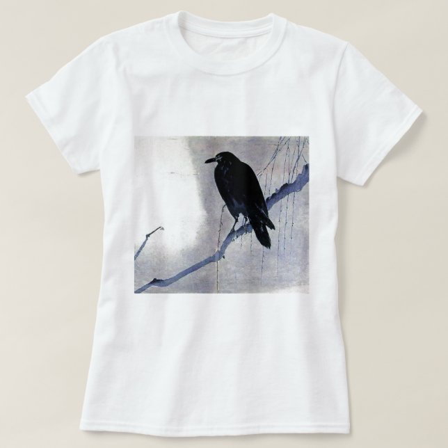 Camiseta Pájaro negro del cuervo (Diseño del anverso)