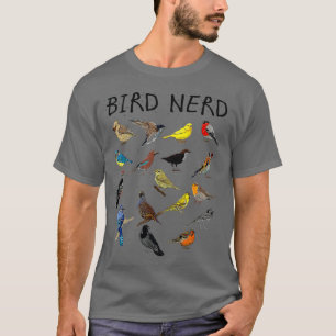 Camiseta 'Pájaro Nerado con diferentes clases de pájaro' du