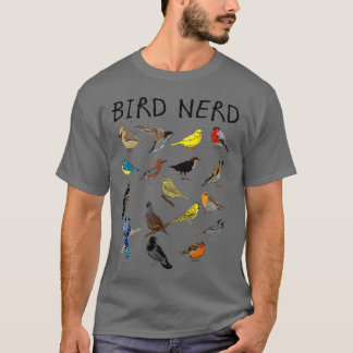 Camiseta 'Pájaro Nerado con diferentes clases de pájaro' du