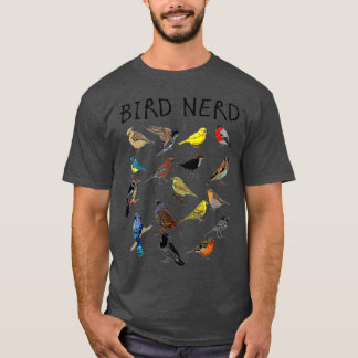Camiseta 'Pájaro Nerado con diferentes clases de pájaro' du