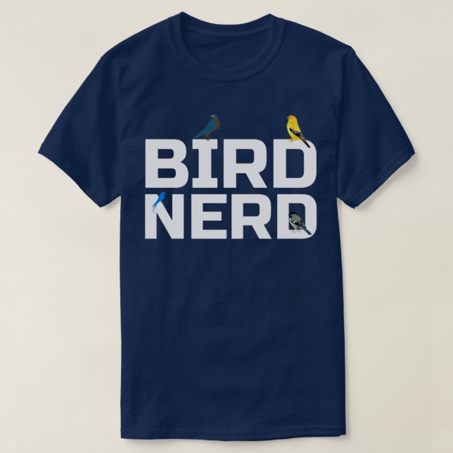 Camiseta Pájaro Nerd (Diseño del anverso)