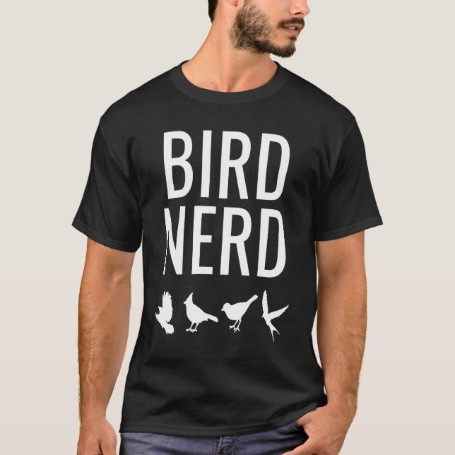 Camiseta Pájaro Nerd (Anverso)